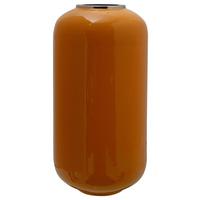 VASE ART DECO 225 - Gelb/Silberfarben, Trend, Metall (23/23/45cm) - Kayoom