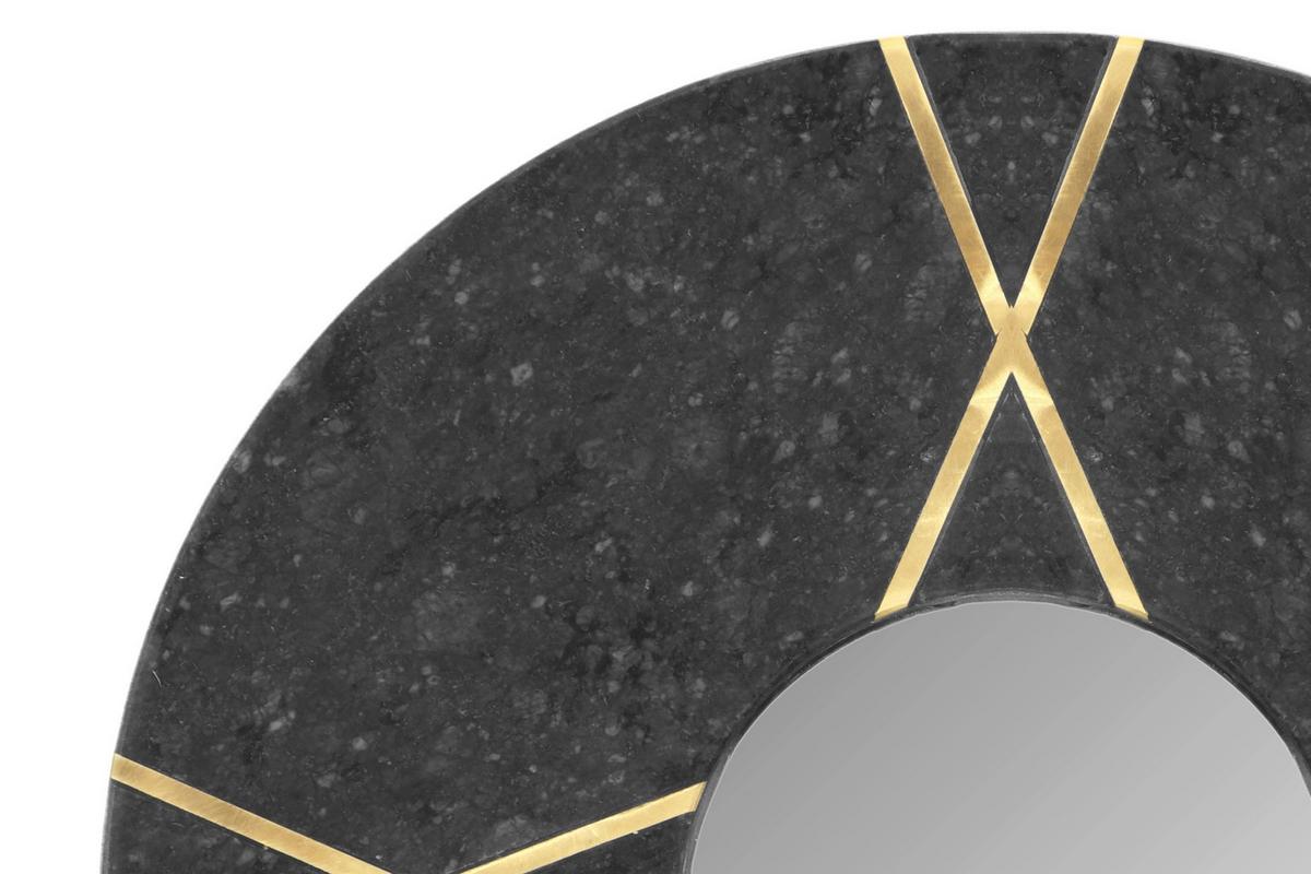 WANDSPIEGEL DEXTER 125 SCHWARZ - Schwarz, Design, Glas/Holzwerkstoff (30/30/2cm) - Kayoom