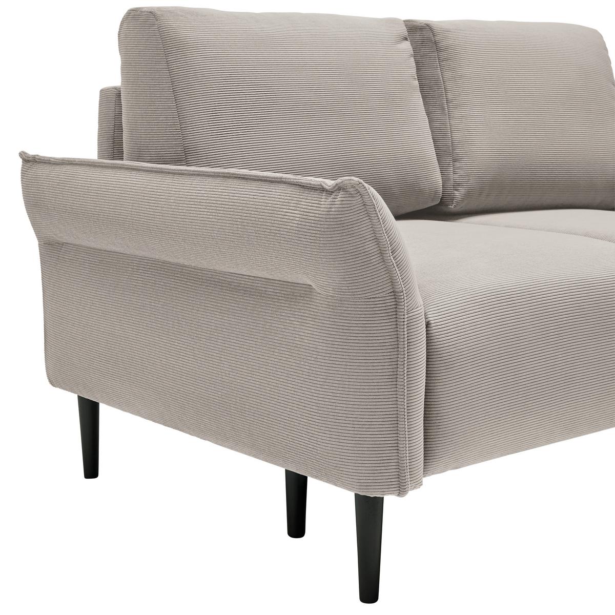 2-Sitzer-Sofa Custom Dunkelgrün - Taupe/Dunkelgrün, MODERN, Holz/Textil (150/85/92cm) - Mömax