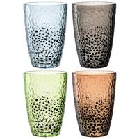 KOMPLET SZKŁA STOŁOWEGO 024386 - antracytowy/zielony, Design, szkło (17,8/13,2/17,8cm) - Leonardo