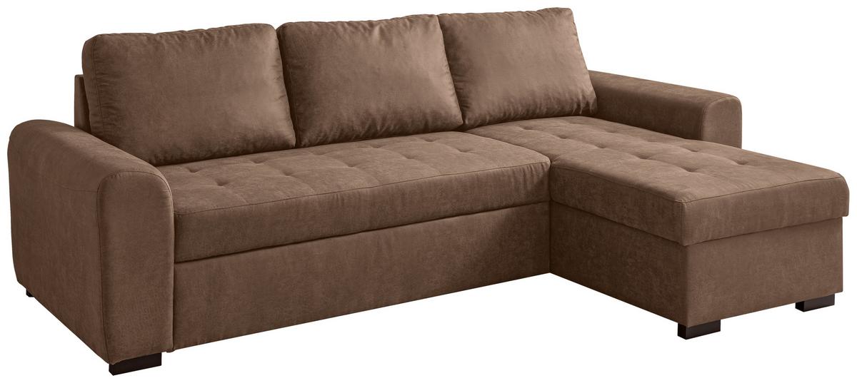 Ecksofa Poll Beige - Beige, MODERN, Textil (243/85/155cm) - Mömax