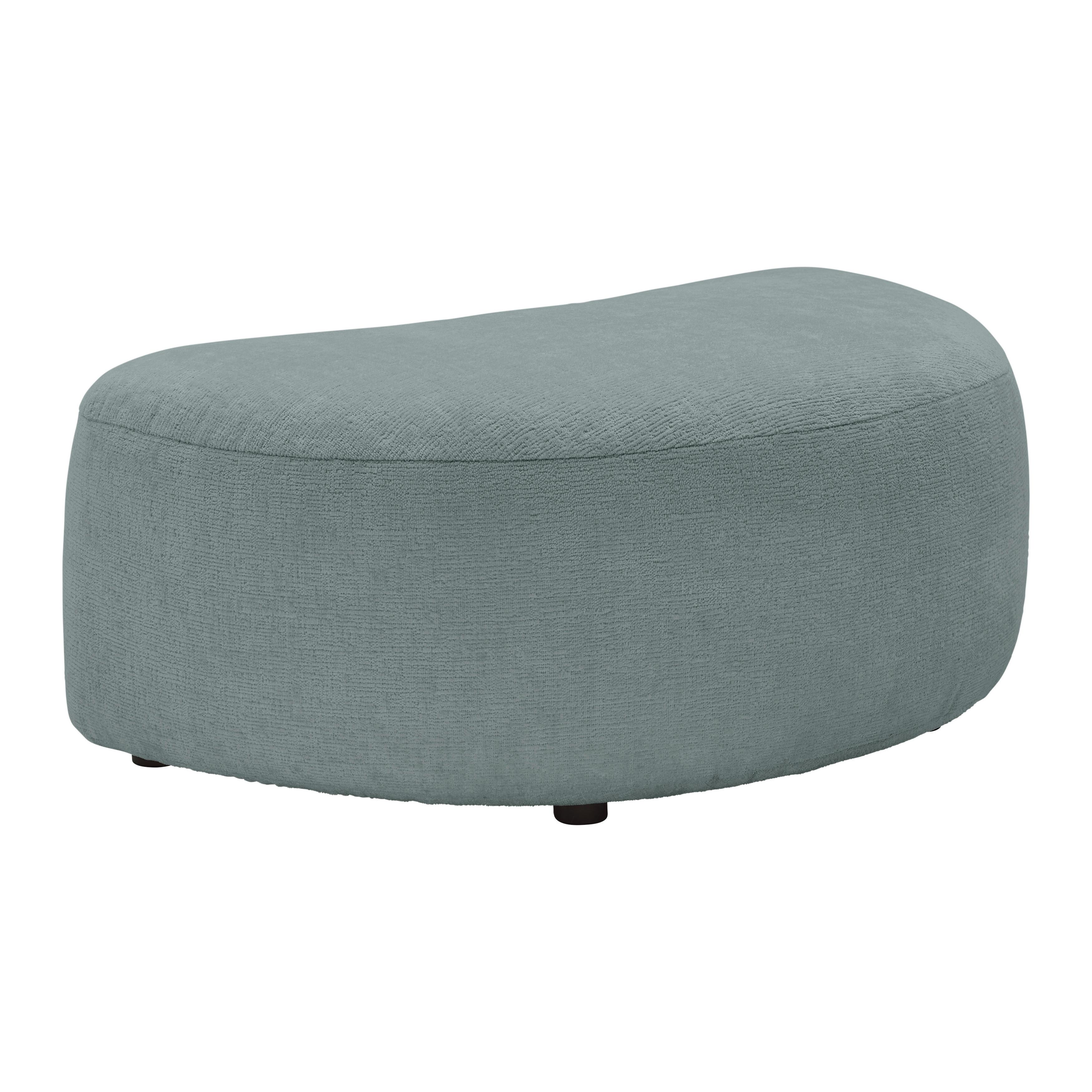 Hocker Leonas Blau - Blau/Schwarz, MODERN, Kunststoff/Textil (102/42/66cm) - Premium Living