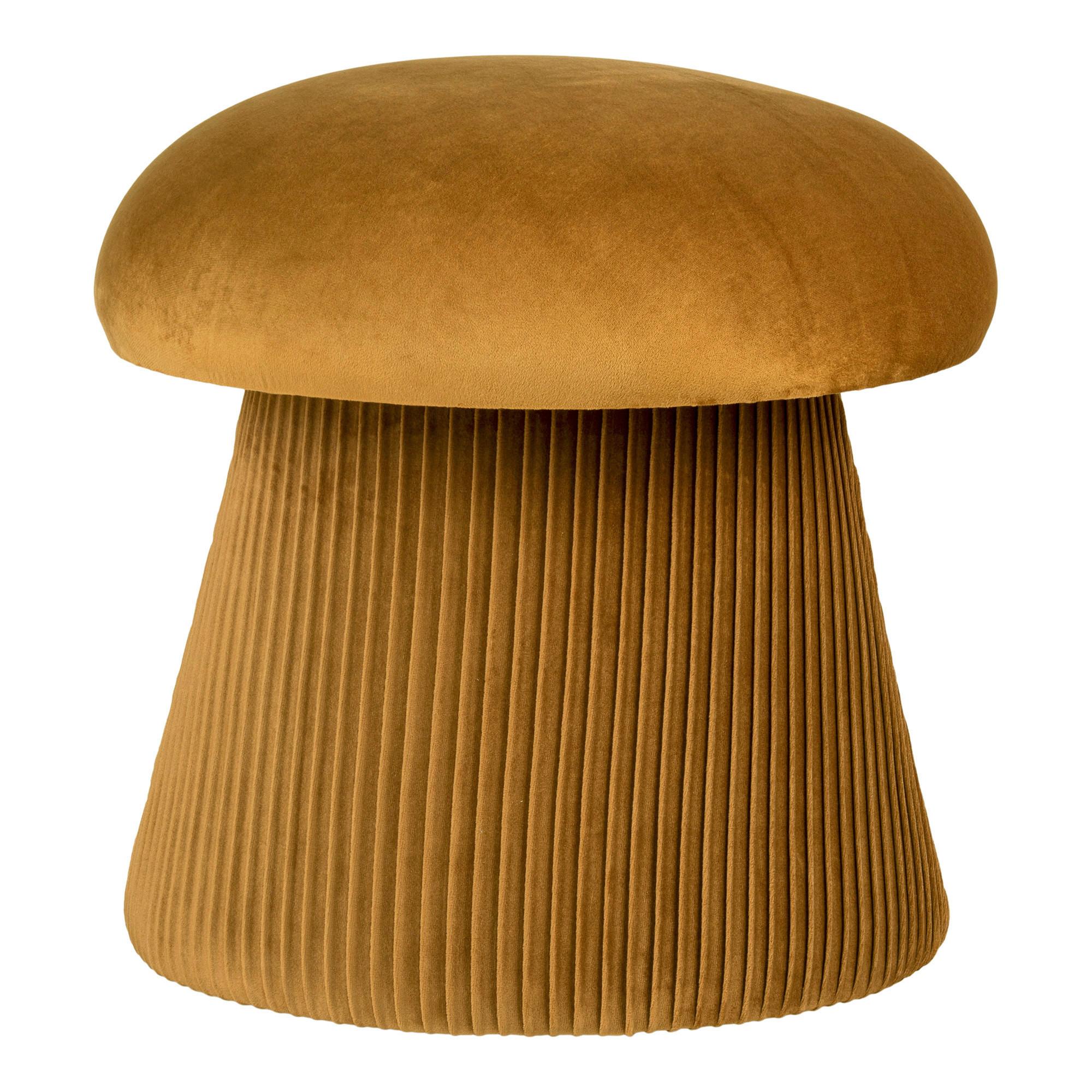 Hocker Hampton Pouf Orange - Orange, Design, Naturmaterialien/Holz (39/42/39cm)