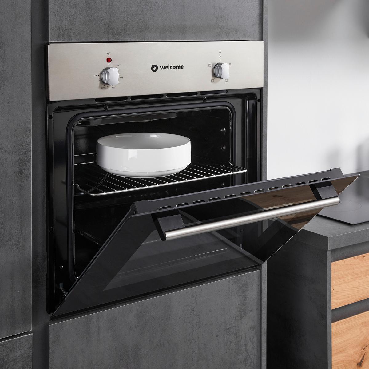 Küchenblock in Anthrazit/ Eichefarben ´TROJA+E´ - Anthrazit/Eiche Artisan, Design, Holzwerkstoff (335cm) - P & B