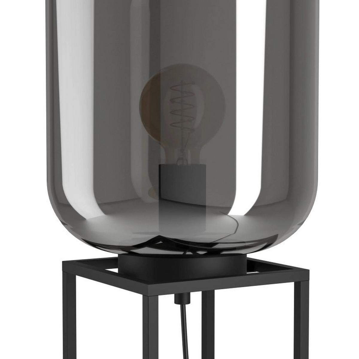 Tischleuchte 39988 Bulciago - Schwarz, Basics, Glas/Metall (25/59/25cm) - Eglo