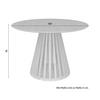 MATBORD ENNIO - ekfärgad, Modern, trämaterial/trä (120/75cm) - Bessagi Home
