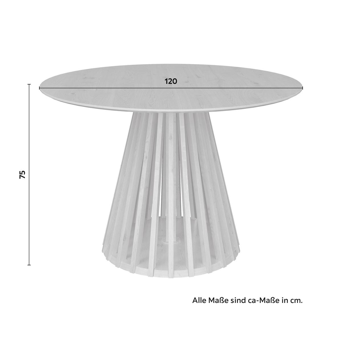 Stol Za Blagovaonicu Ennio - boje hrasta, Moderno, drvni materijal/drvo (120/120/75cm) - Bessagi Home