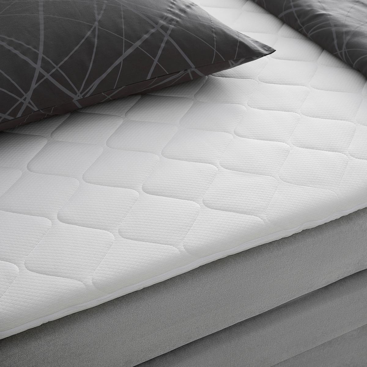 Boxspringbett Miami in Grau ca. 180x200cm - Schwarz/Grau, KONVENTIONELL, Holz/Holzwerkstoff (180/200cm) - Mömax