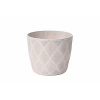 Kaspó Grow Eco Wood 15 - fehér, Konventionell, műanyag (14,8/12,4cm) - Mömax