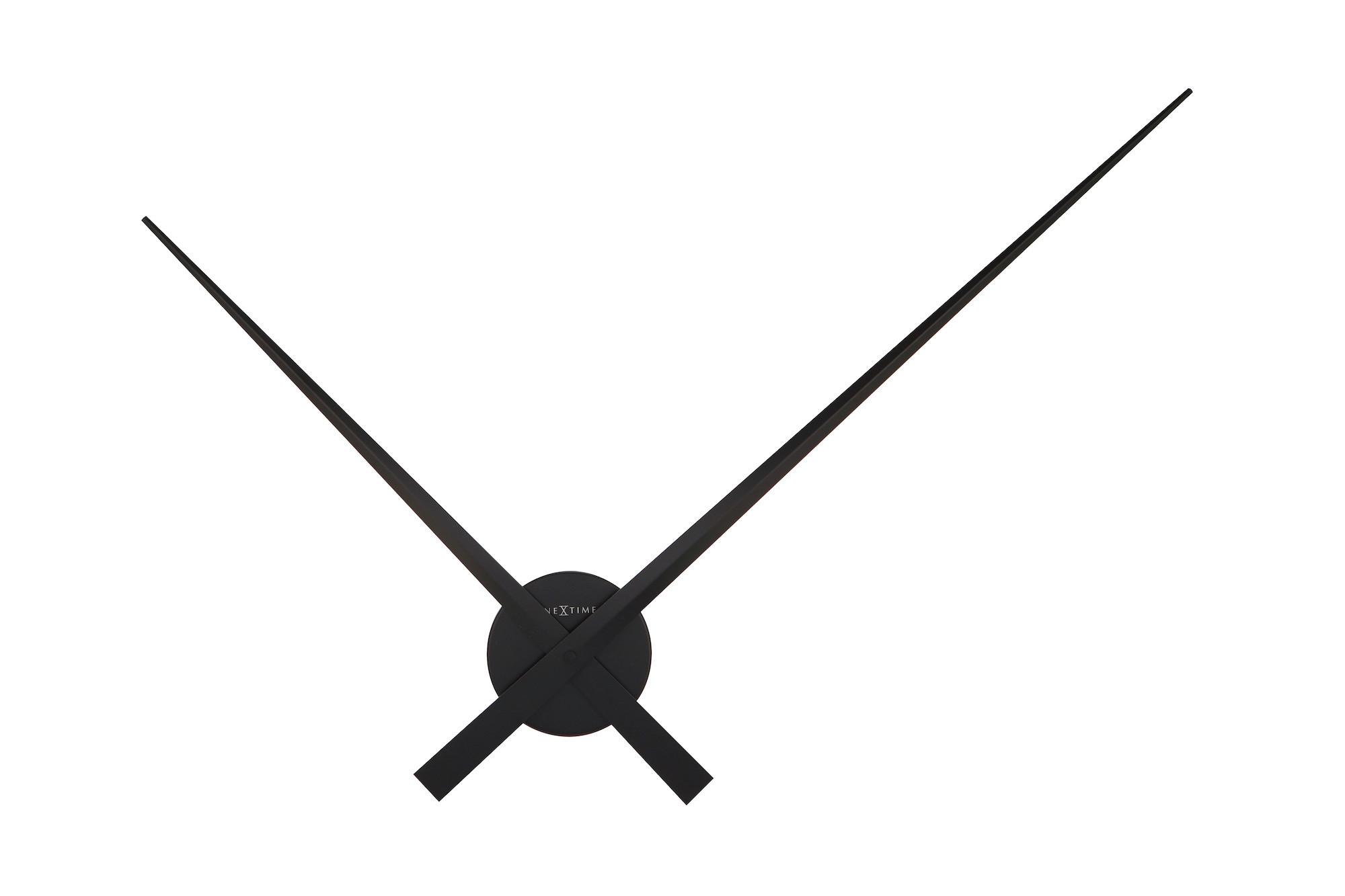 Wanduhr Hands Schwarz - Schwarz, Basics, Metall (85/85/4,5cm) - Nextime