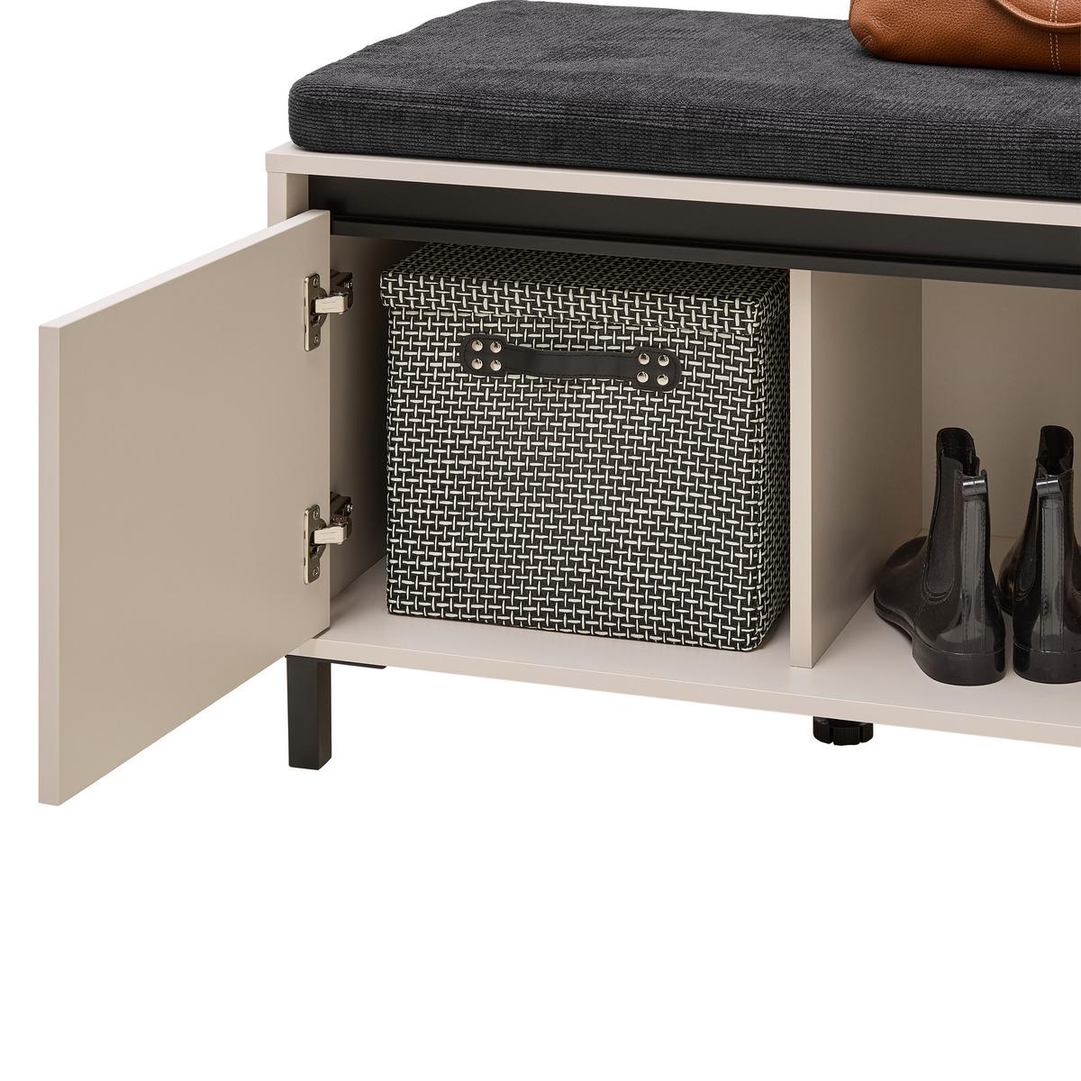 Garderobenbank Arran Kaschmir - Kaschmir, Modern, Holzwerkstoff (80/57/40cm) - Mömax