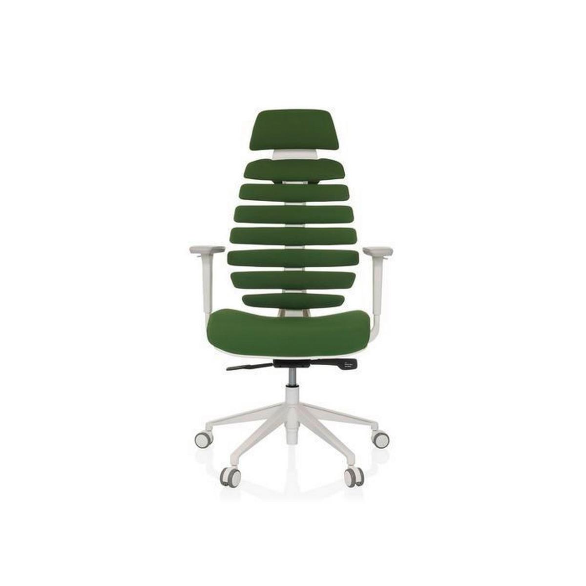 Pisarniški Stol Ergo Line W, Zelena - zelena/bela, Moderno, umetna masa/tekstil (67/116 - 133/65cm) - MID.YOU