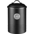 Vorratsdose Urban in Schwarz - Silberfarben/Schwarz, MODERN, Metall (14,5/22cm) - MÖMAX modern living
