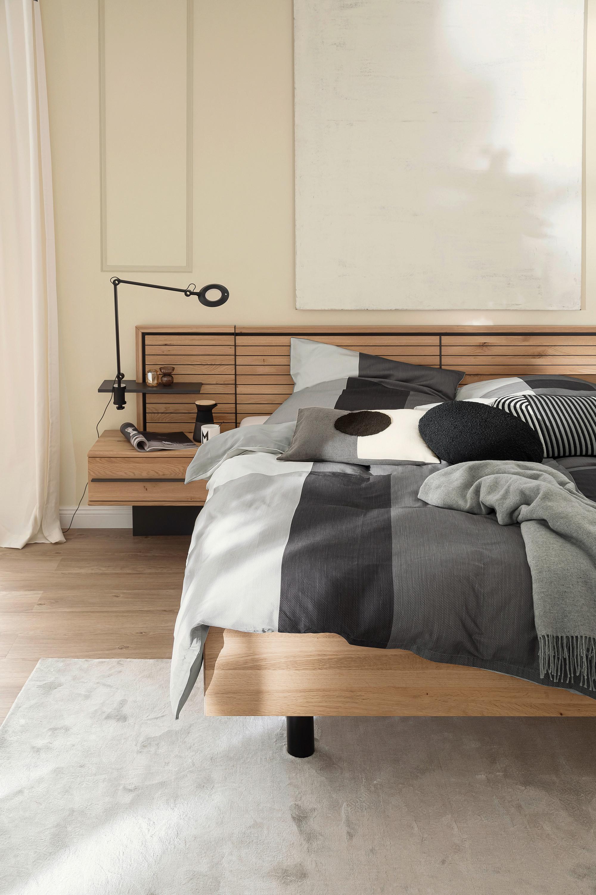 POŚCIEL DWUSTRONNA SW-ART - antracytowy/jasnoszary, Design, tkanina (135/200cm) - Schöner Wohnen