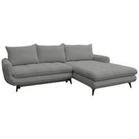 Kutna Garnitura Wave - siva/crna, Moderno, drvo/metal (266/189cm) - Modern Living