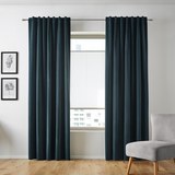 Samtvorhang Smilla ca.135x245cm - Petrol, Textil (135/245cm) - Mömax modern living