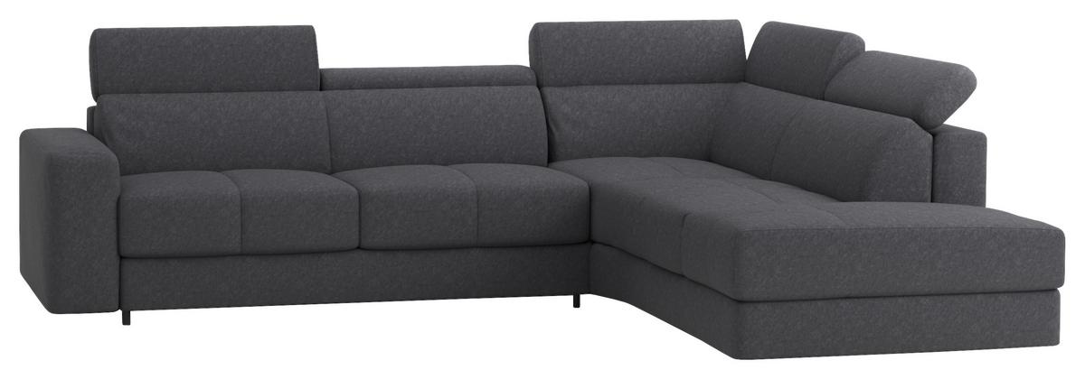 Sarokkanapé Florida - kékesszürke, Modern, textil (302/236cm) - Mömax
