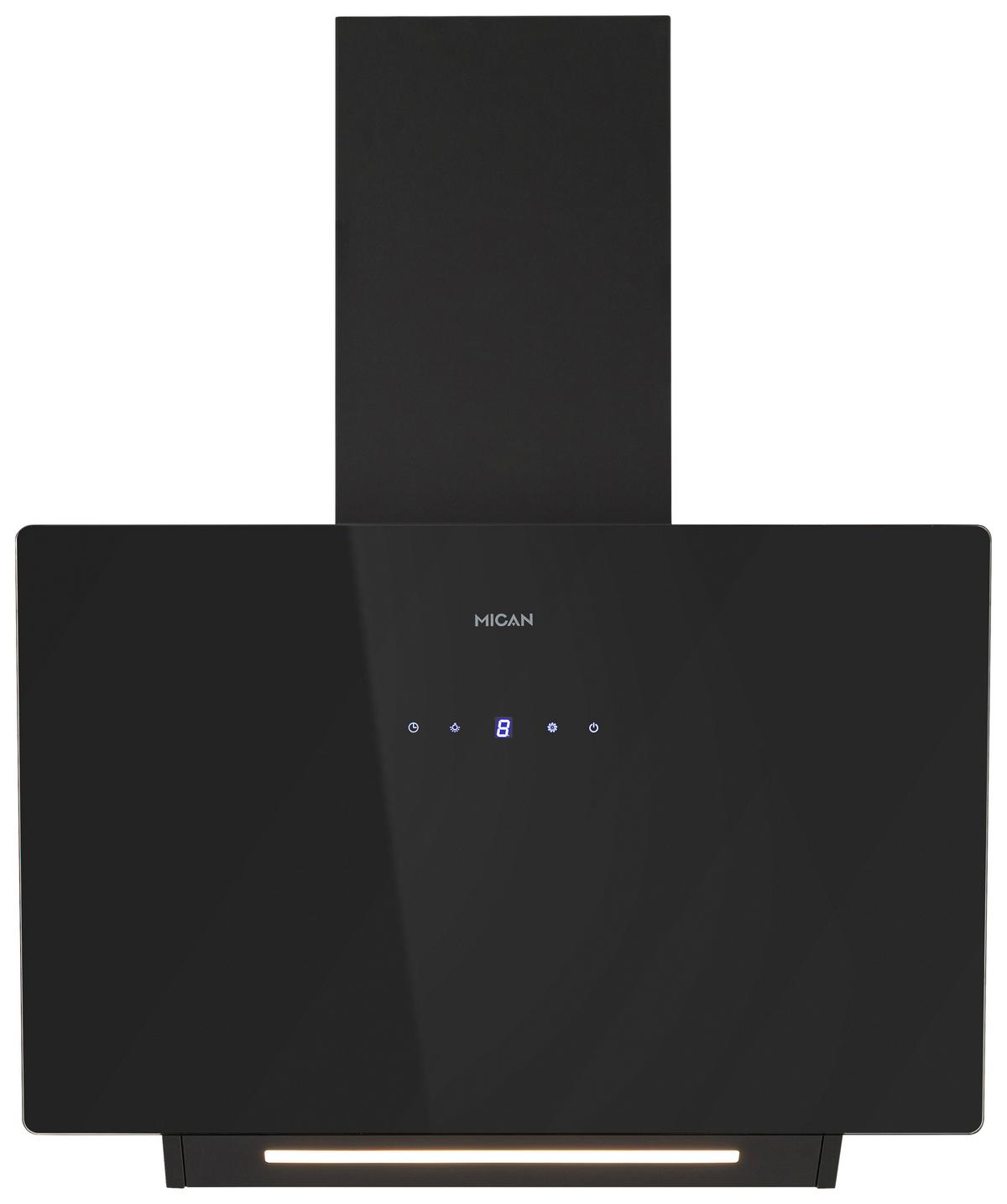 Fali Páraelszívó Mican Kha530tmfsa+ - fekete, Basics, Üveg/fém (60/53,6-101,6/29,6cm) - Mican