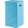 Wäschekorb Elenor in Blau, ca. 31x31x56cm - Türkis, KONVENTIONELL, Karton/Kunststoff (31/31/56cm) - MÖMAX modern living