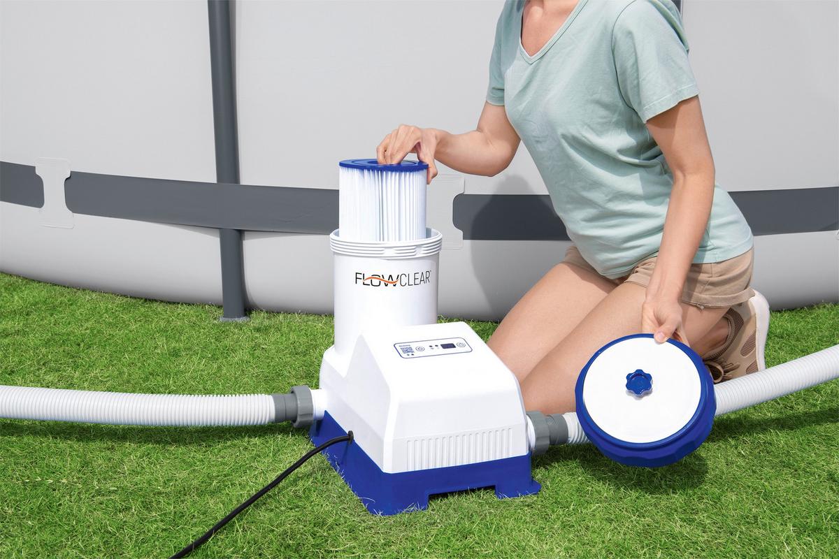 POMPA FILTRUJĄCA SMART TOUCH WIFI FILTER PUMP - niebieski/biały, Konventionell, tworzywo sztuczne/metal (43,5/30/37,5cm) - Bestway