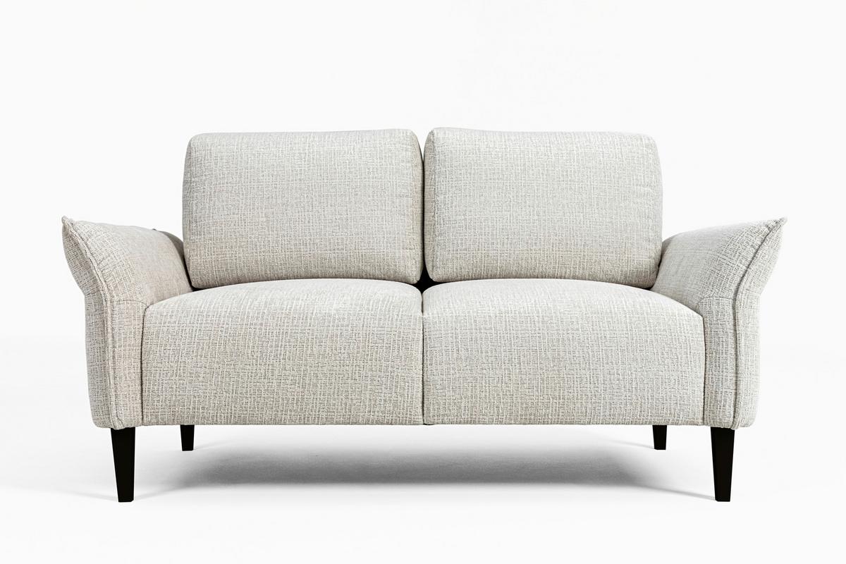 3-Sitzer-Sofa Custom Creme - Creme/Schwarz, MODERN, Holz/Textil (183/85/92cm) - Mömax