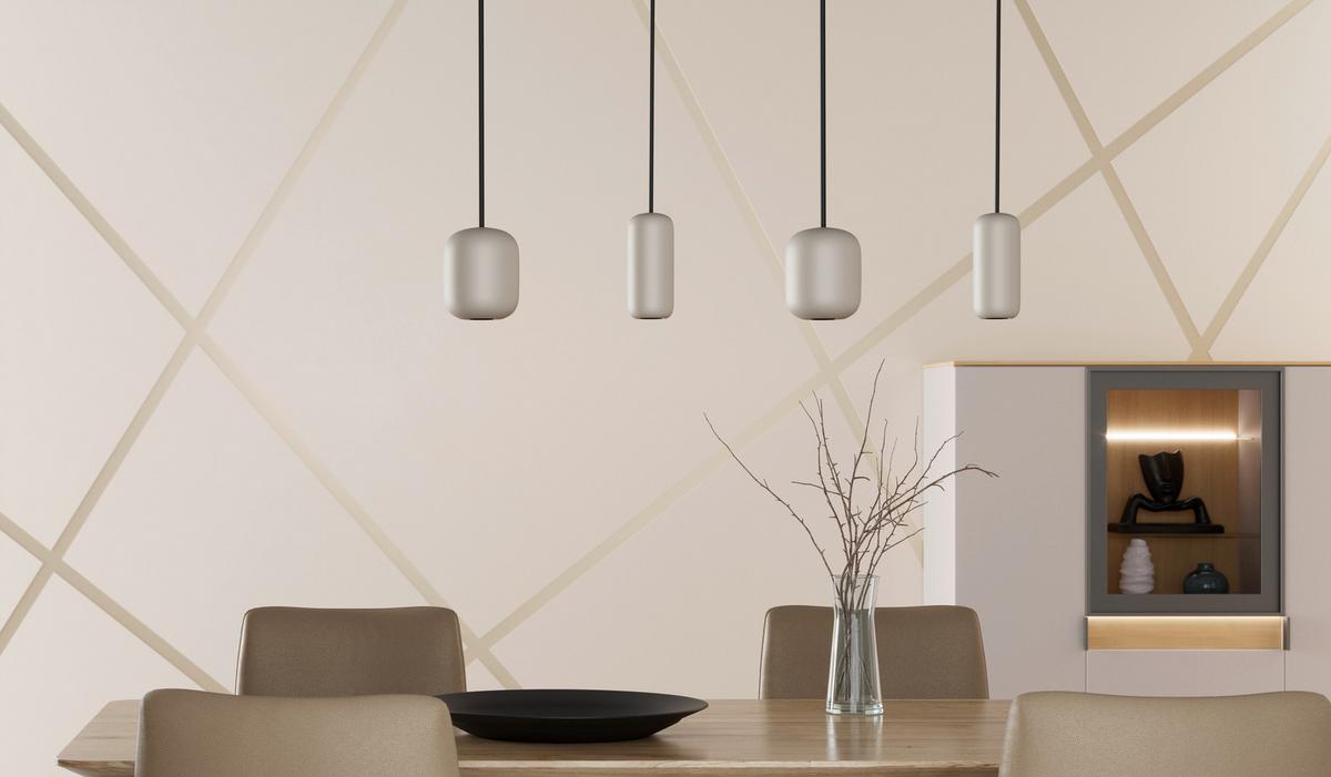 LAMPA WISZĄCA 70147A41 PARIS - kolor piaskowy, Basics, metal (90/12,5/150cm) - Brilliant