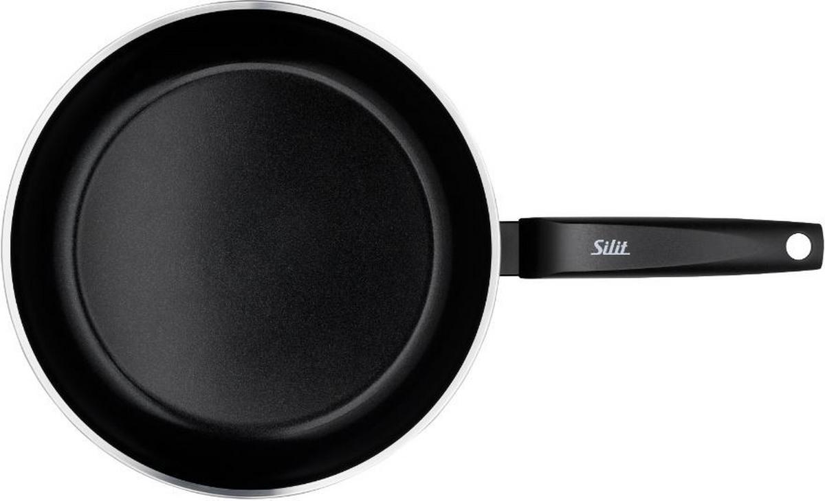 PATELNIA DO SMAŻENIA 2110300366 SILIT - czarny, tworzywo sztuczne/metal (28cm) - Silit