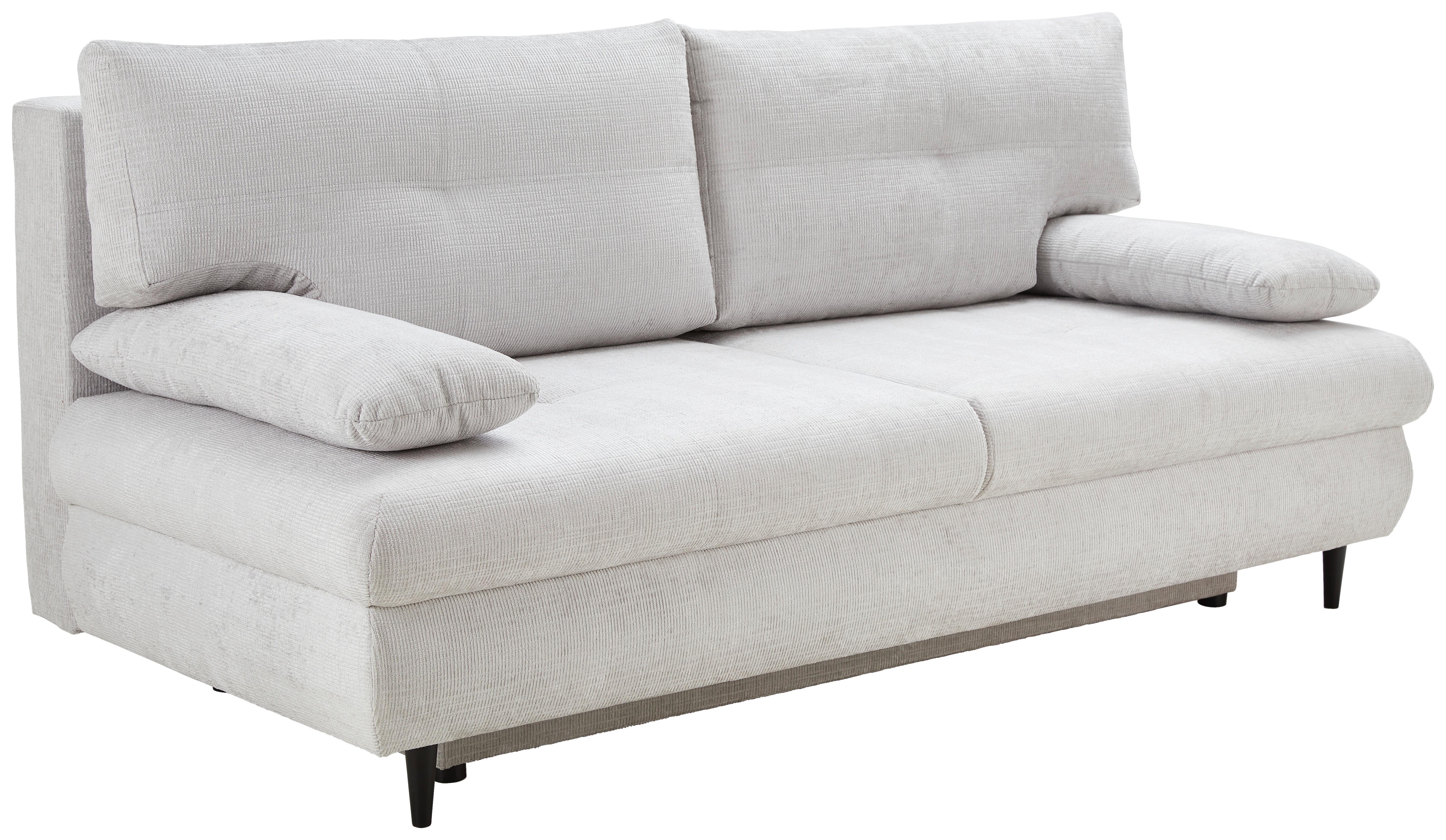 Trosjed Na Razvlačenje Virgo - svijetlo siva/crna, Konvencionalno, tekstil/drvo (212/97/105cm) - Modern Living