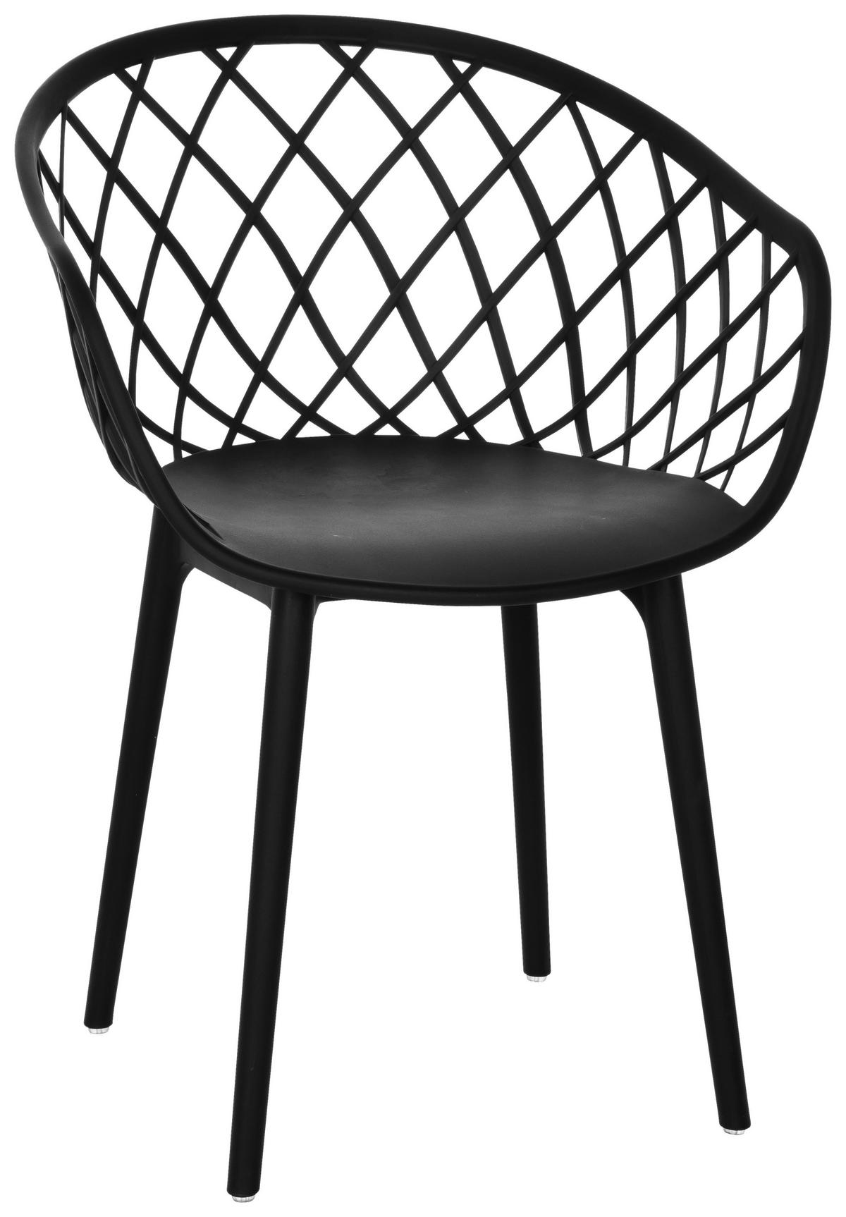 Konferenčni Stol Begio B, Črna - črna, Basics, umetna masa (57/76/53cm) - MID.YOU