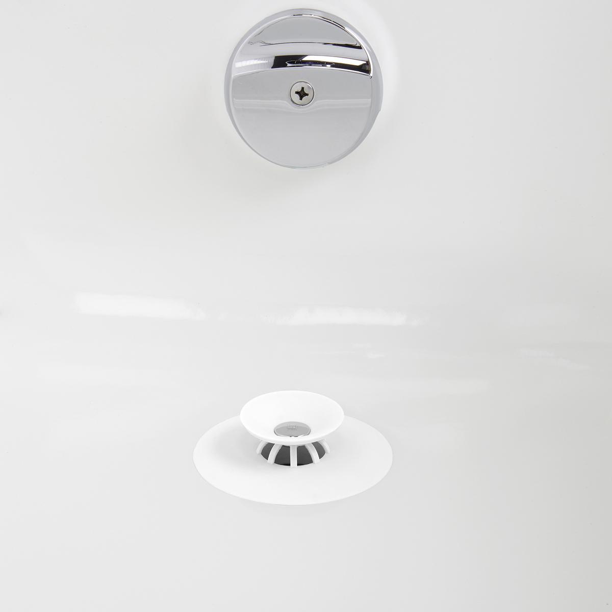 Mrežica Za Odtok Easy - Flex - bela, Moderno, kovina/umetna masa (10,2/2,5cm) - Premium Living