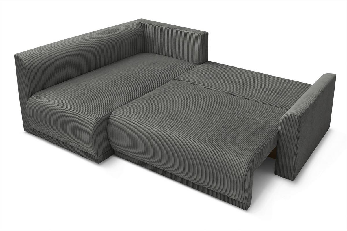 Coltar Kim - gri închis, Modern, lemn/textil (233/160cm) - Modern Living