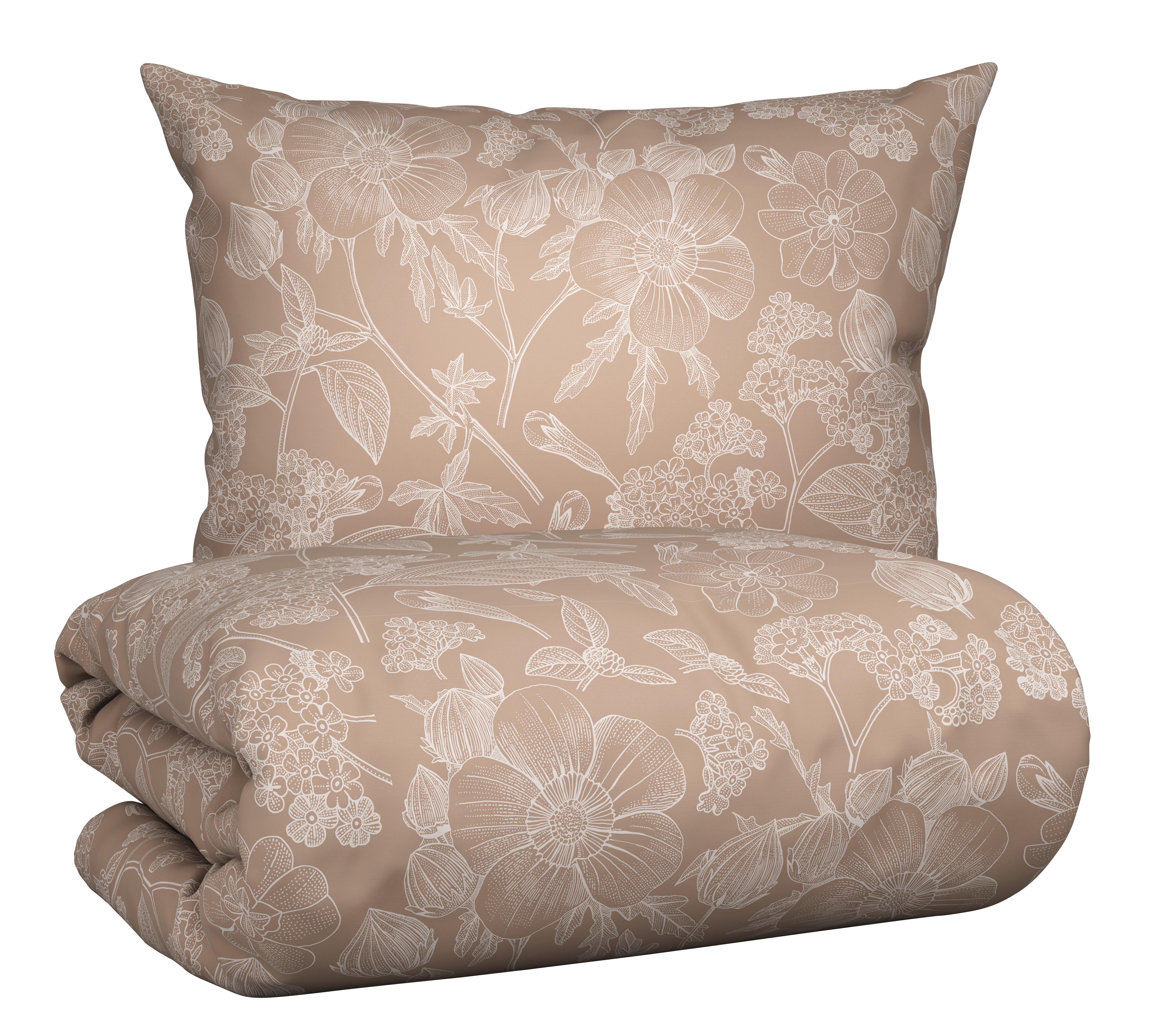 BETTWÄSCHESET LINETTE - Grau, Romantik / Landhaus, Textil (160/210cm) - Modern Living