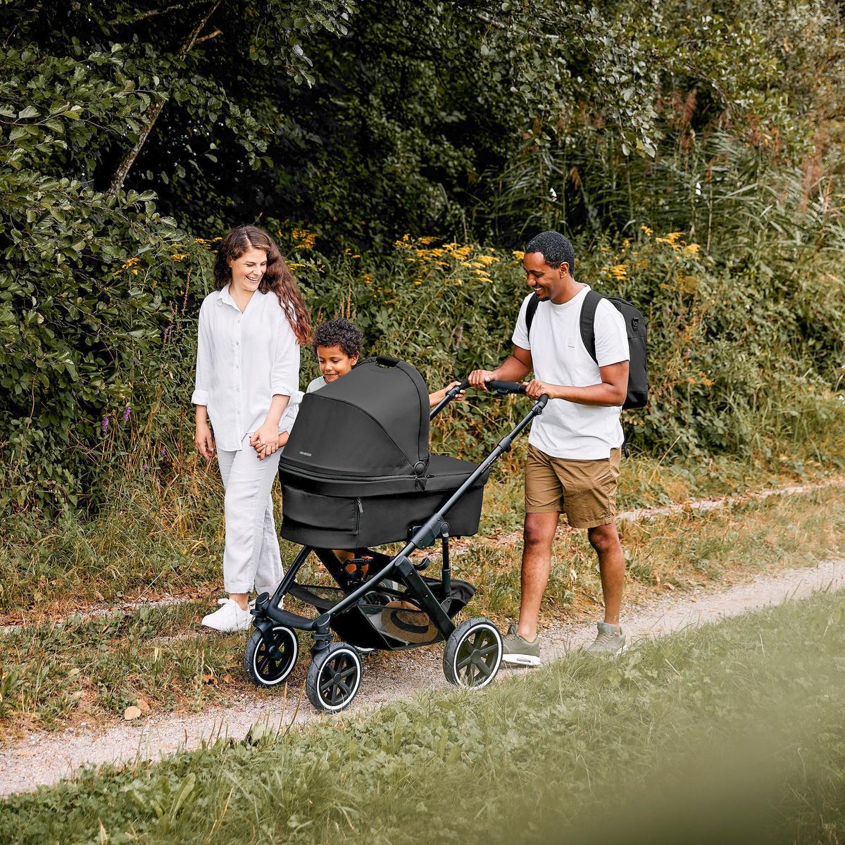 WÓZEK DZIECIĘCY - ZESTAW SALSA 5 AIR - czarny, Basics, metal/tkanina (63/118/95,5cm) - ABC Design