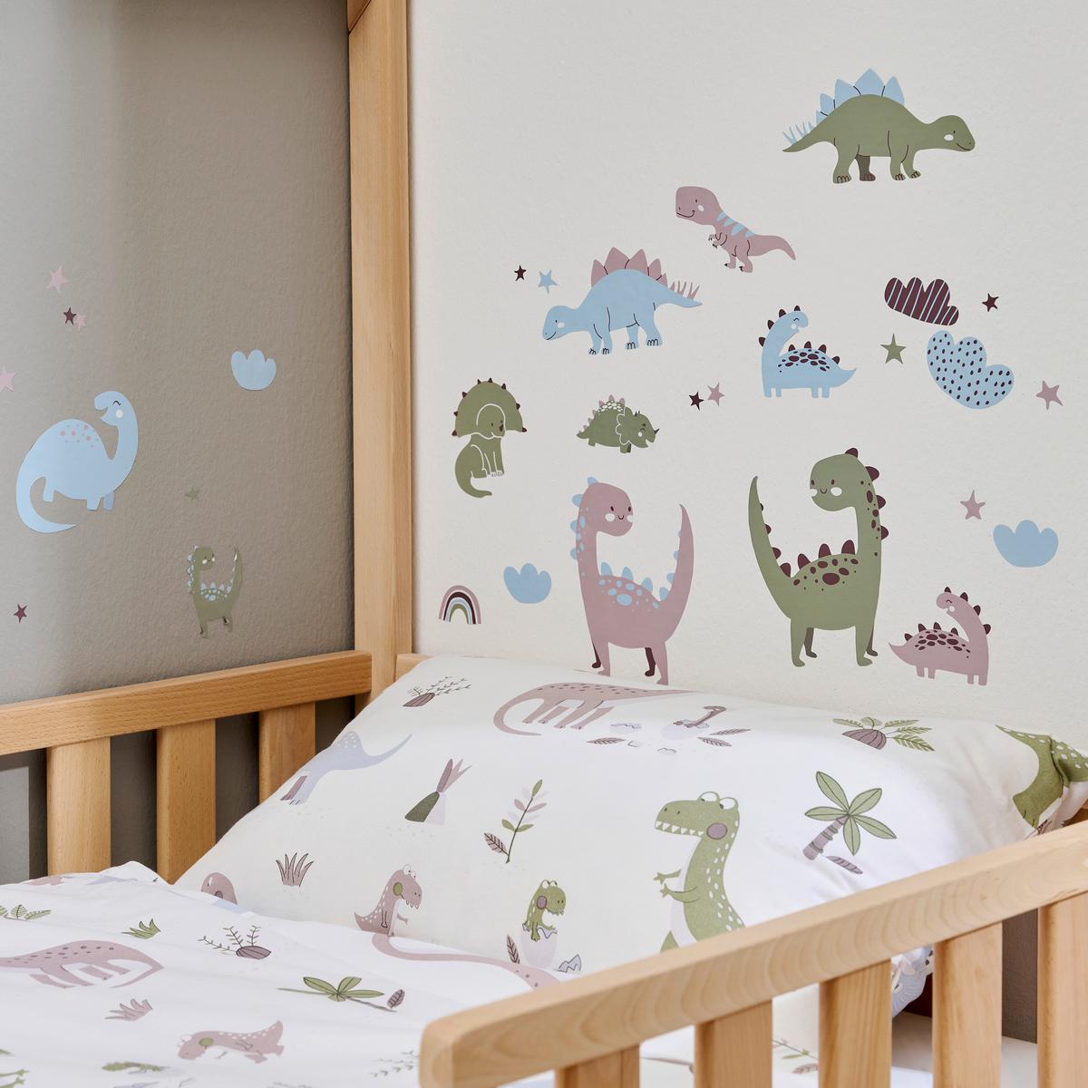 POŚCIEL NIEMOWLĘCA SK 5684 / 73 DINO BLUE - różnokolorowy, Trend, tkanina (100/135cm) - Avelia