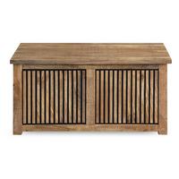 Cufăr EVEREST -EXKLUSIV- - culoare natur/negru, Natur, lemn (100/46/50cm) - Zandiara