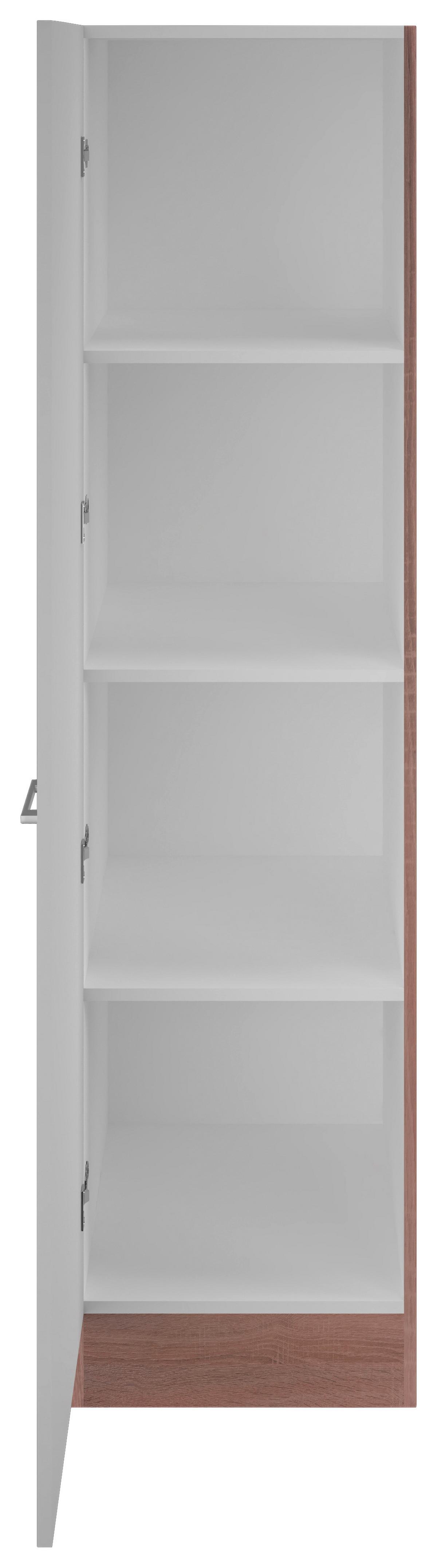 Omara Za Posodo Samoa, Bela, Barva Hrasta - bela/barve aluminija, Konvencionalno, umetna masa/leseni material (50/200cm) - FlexWell