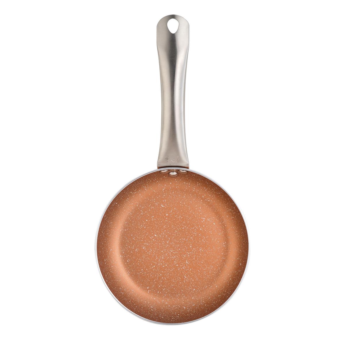 Serpenyőkészlet Optimum Plus - rézszínű/áttetsző, Modern, Üveg/fém (18/22/26cm)