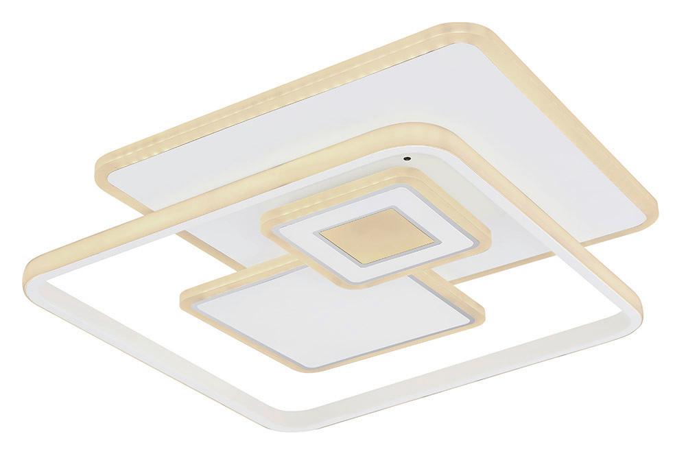 Stropna Led-svetilka Roderick, S Sijalko - barve kroma/bela, Basics, kovina/umetna masa (50/50/6cm) - Globo