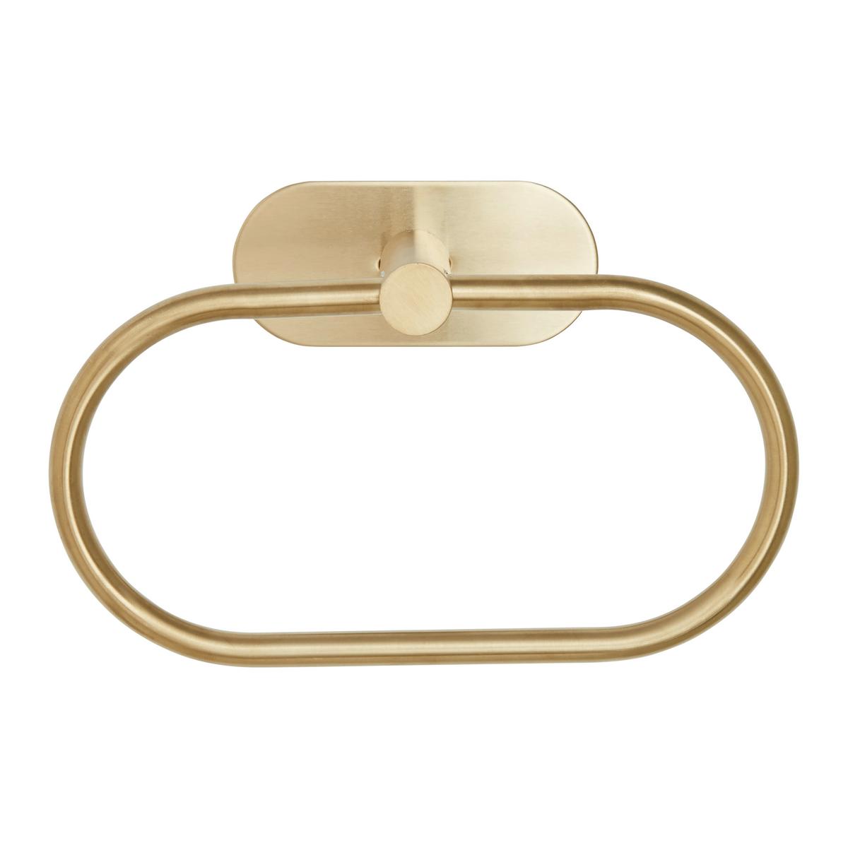 Handtuchhalter in Goldfarben - Goldfarben, LIFESTYLE, Metall (20,5/12,5/7,5cm) - Mömax