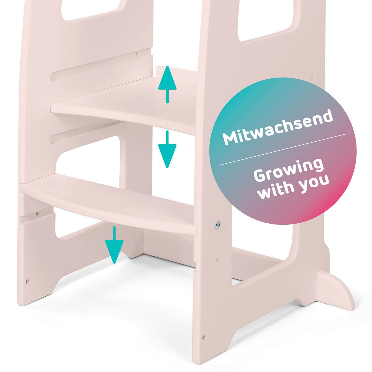 WIEŻA EDUKACYJNA LITTLEFOOT - beżowy, Basics, drewno (42,5/62,2/92cm) - Tobi