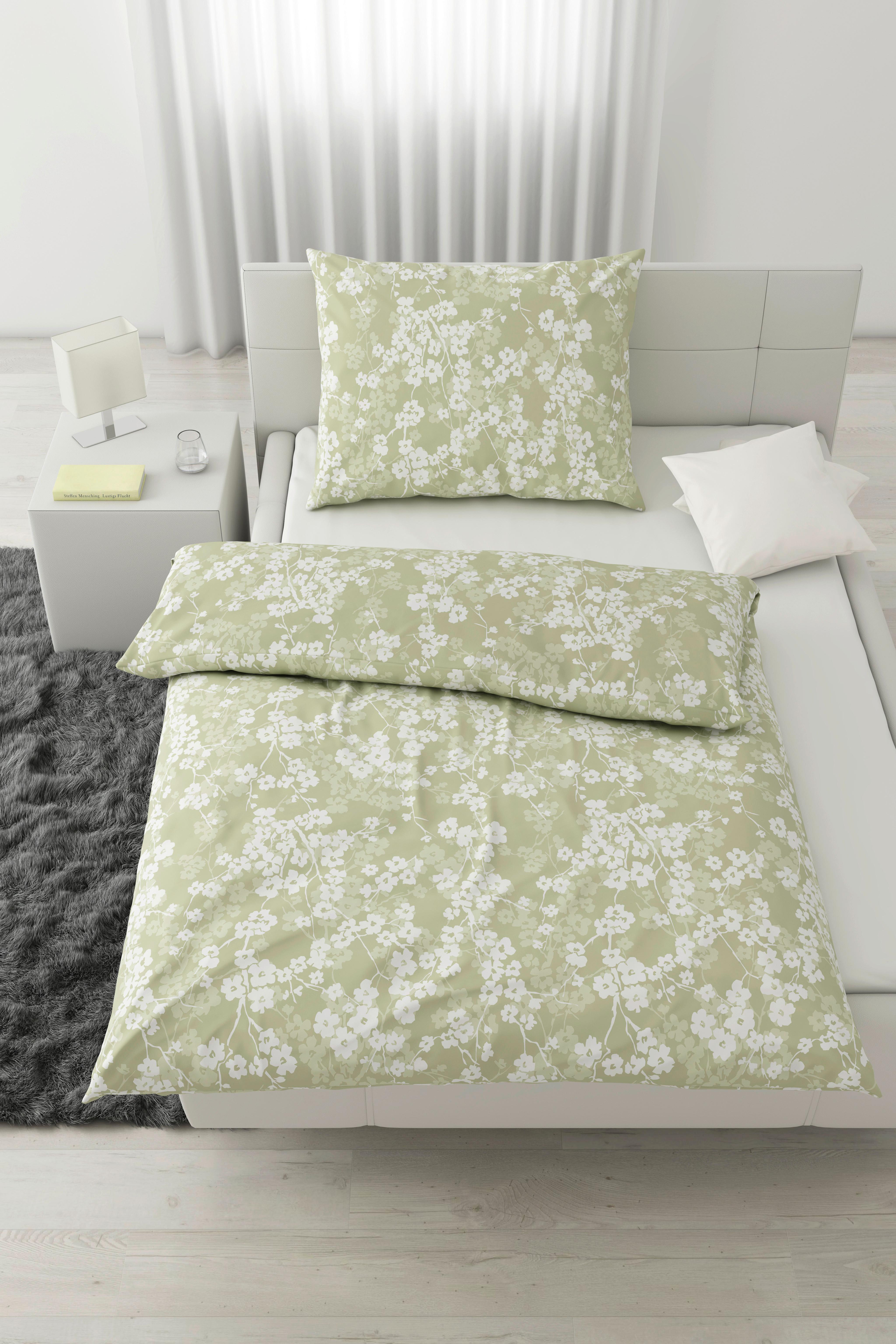 Ágyneműhuzat-garnitúra Catrin - zsályazöld, Lifestyle, textil (140/200cm) - Modern Living