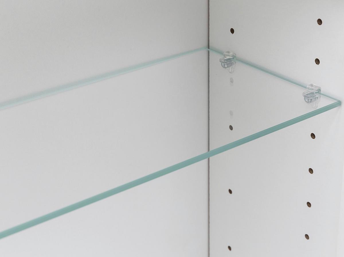 Spiegelschrank Sevilla ca. 80x64 cm Schwarz - Schwarz, MODERN, Glas/Holzwerkstoff (80/64/20cm) - Held