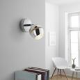 LED-Wandleuchte max. 3 Watt 'Tiffany' - Chromfarben, Metall (8/15,2cm) - Bessagi Home LED-Wandleuchte max. 3 Watt 'Tiffany' - Chromfarben, Metall (8/15,2cm) - Bessagi Home
