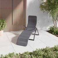 Gartenliege Easy Anthrazit - Anthrazit, Basics, Textil/Metall (67/110/153cm) - Mömax
