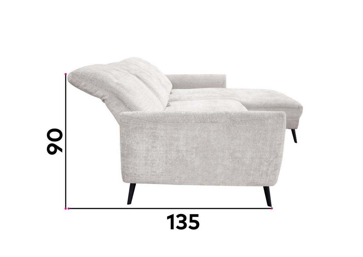 Coltar AMALFI - gri, Modern, carton/metal (300/202cm) - Premium Living