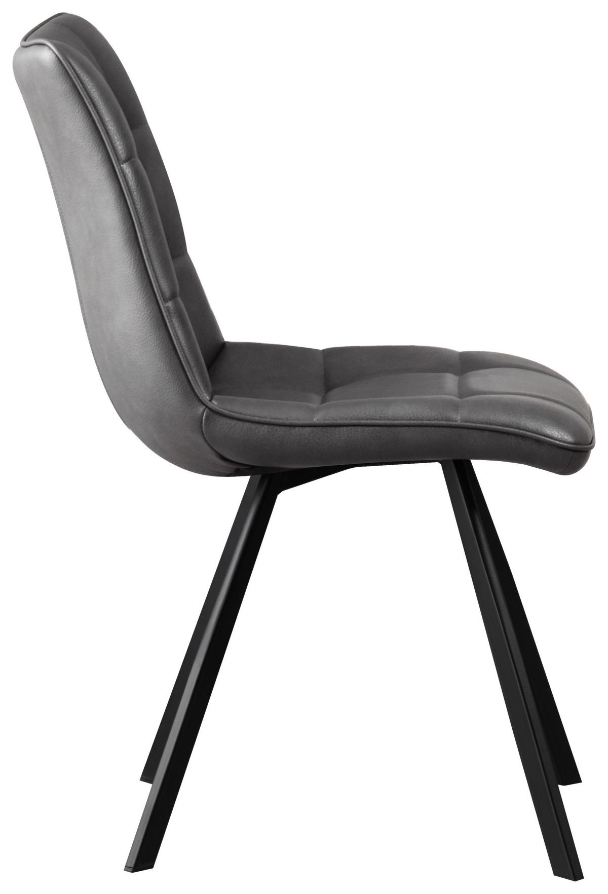 Stolica Bond - crna/antracit, Basics, drvo/metal (47/86/61cm) - Mömax
