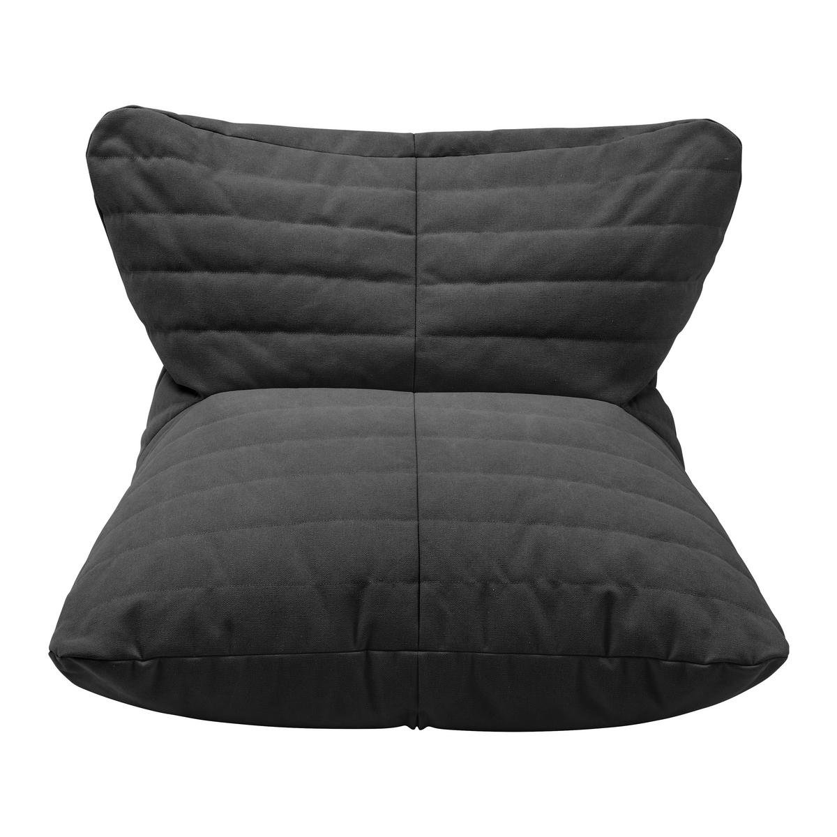 Sitzsack Marta Dunkelgrau Webstoff - Dunkelgrau, MODERN, Textil (81/56/71cm) - Bessagi Home