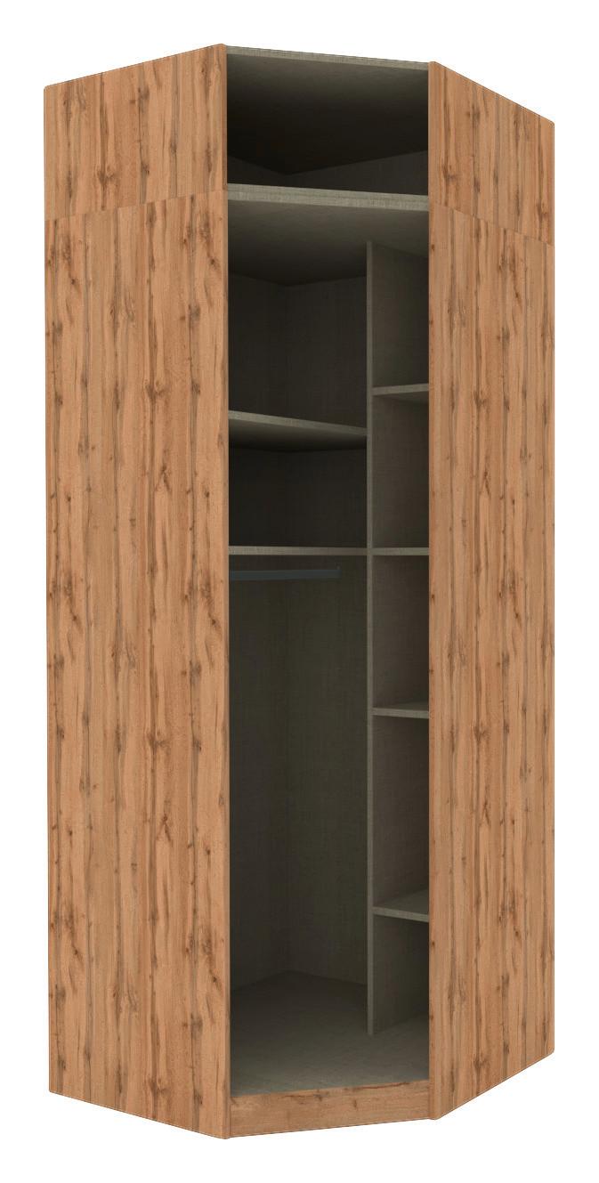 Eckschrankkorpus in Eichenfarbe online bestellen