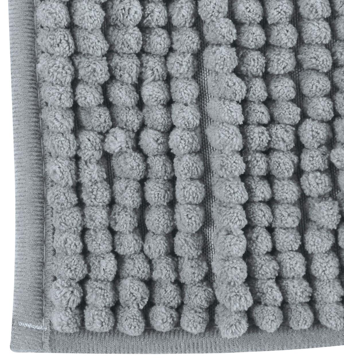 Badteppich 144513 Chenille - Grau, Konventionell, Textil (50/80cm) - Spirella