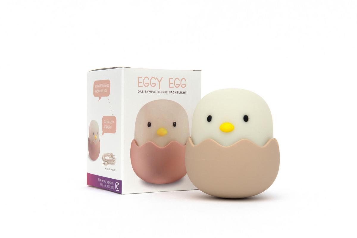 LAMPKA NOCNA DZIECIĘCA 85850 - NACHTLICHT EGGY - różnokolorowy, Trend, tworzywo sztuczne (15/9/15cm)